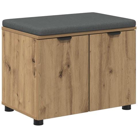 Panca per ingresso con porta Rovere Artigianale 60 x 38 x 46 cm - Foto 1