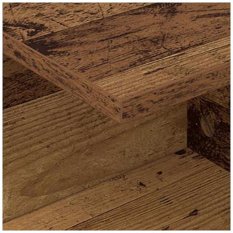 Comodino 2 pcs Legno vecchio 40 x 30 x 25 cm Legno multistrato - Foto 9