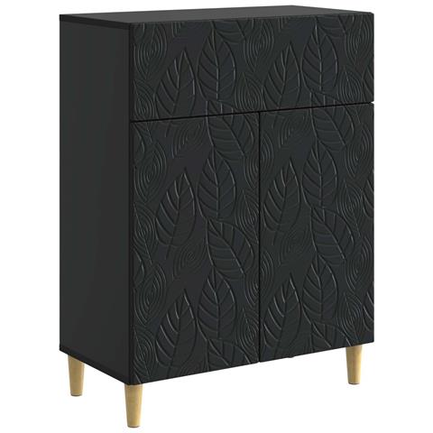 Credenza Nero 66 x 34,5 x 90 cm Legno ingegnerizzato - Foto 1