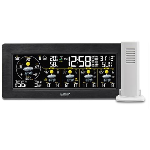 SW404-BLA stazione meteorologica digitale Nero LCD CA /Batteria Wi-Fi - Foto 1