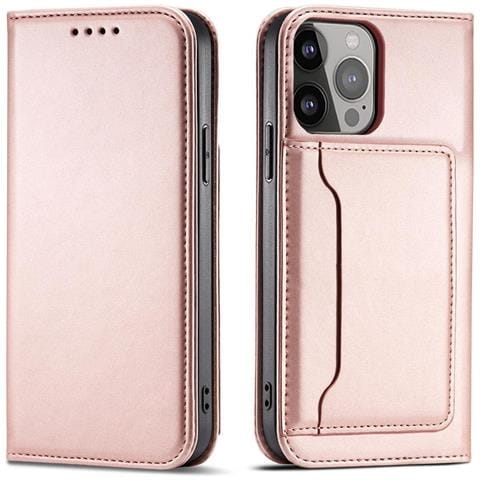 Custodia Magnetica Per Samsung Galaxy S23+ Con Copertura Pieghevole Per Portafoglio, Colore Rosa. - Foto 1