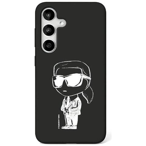 Karl Lagerfeld Custodia In Silicone Graffiti Ikonik Con Magsafe Per Samsung Galaxy S25 Nera - Foto 1
