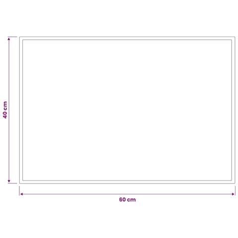 Tappetino Grigio Chiaro 60 x 40 cm 100% Poliammide - Foto 3