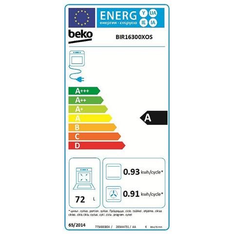 BEKO - Forno Elettrico da Incasso BIR16300XOS Capacità 71 L Multifunzione  Ventilato Colore Acciaio Inox - ePRICE