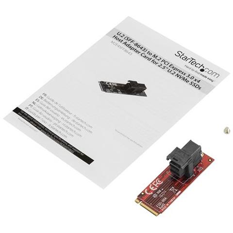 COM U.2 SFF-8643 StarTech a M.2 PCI Express 3.0 x4 Scheda Adattatore per Host