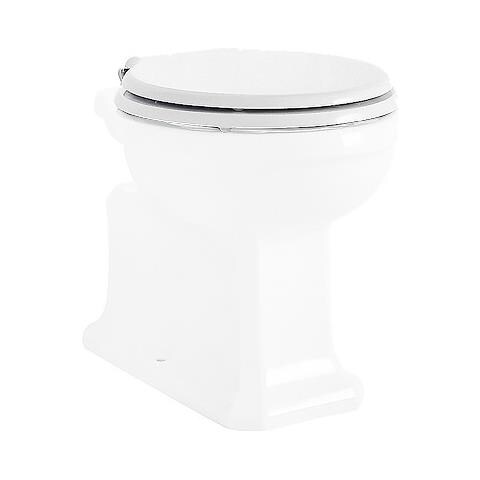 Sedile Con Cerniere Cromate Pozzi Montebianco Art. 07761 - Bianco A Magazzino - Foto 1