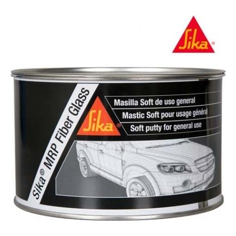 Stucco In Fibra Di Vetro Per Lamiera - Sika Mrp Fibra Di Vetro - Grigio - 2 Kg - Foto 2