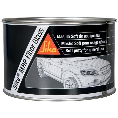 Stucco In Fibra Di Vetro Per Lamiera - Sika Mrp Fibra Di Vetro - Grigio - 2 Kg - Foto 4