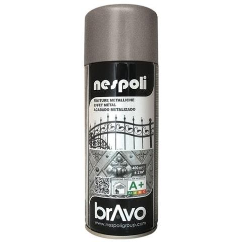 Smalto Spray Acrilico Rapida Essicazione Grigio Forgiato Effetto Antichizzante Ferromicaceo 400 Ml Bravo - Foto 1