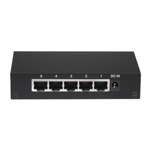 Switch da Tavolo GS-1005E con 5 Porte Colore Nero  - Foto 5