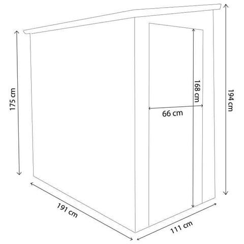 Tool - Casetta In Resina Da Giardino Porta Attrezzi - Foto 3