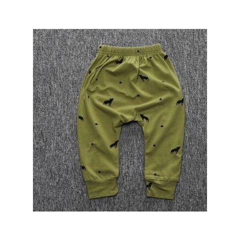 SLOWMOOSE - Pantaloni Da Bambino In Cotone Con Motivo Stampato, Pantaloni  In Pp Per Lo Sport Per Neonati - Plaid Nero / 12 M [ volf Verde / 24m] -  ePRICE