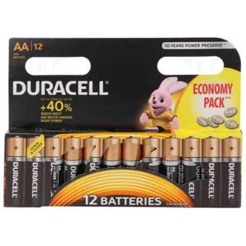 Batterie Duracell Aaa Alcaline 12pz Mini Stilo Aaa 40 More Power Duracell Batteria Mn2400 Lr03 Teconologia Duralock - Foto 1