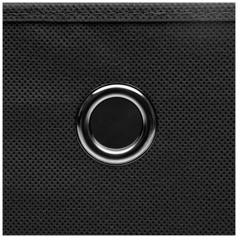 Contenitori con Coperchi 10 pz 28x28x28 cm Nero - Foto 6