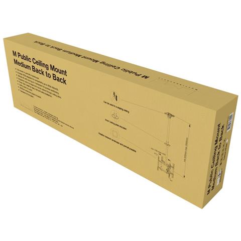 Public Ceilingmount Medium, 200 x 100, 200 x 200, 300 x 200, 300 x 300, 400 x 200, 400 x 400 mm, 832 - 1500 mm, -5 - 15° - Foto 2
