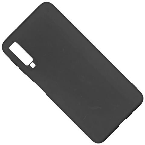 Custodia Tpu Silicone Cover Soft-case Per Samsung Galaxy A7 (2018) Black - Foto 1