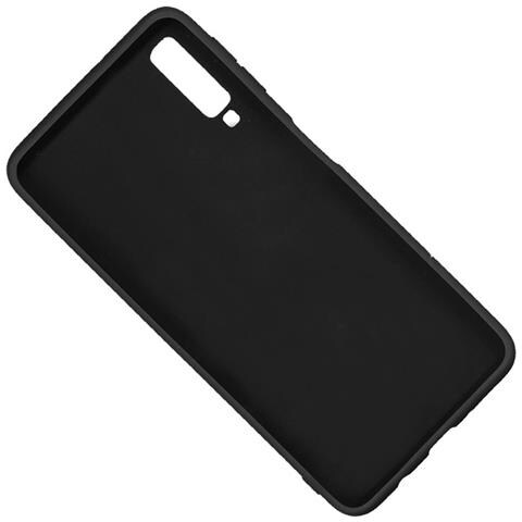 Custodia Tpu Silicone Cover Soft-case Per Samsung Galaxy A7 (2018) Black - Foto 2