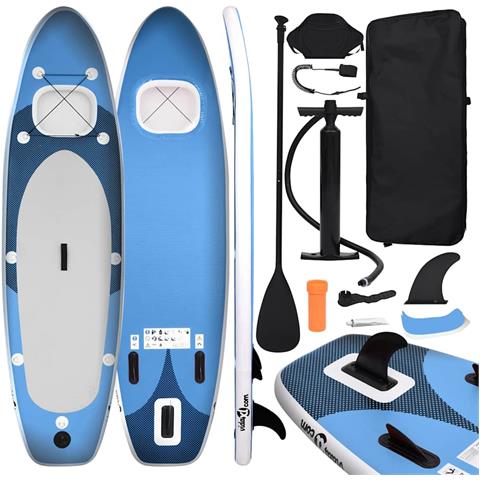 Set Tavola Sup Gonfiabile Blu Mare 300x76x10 Cm - Foto 1