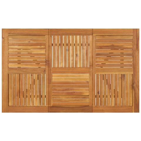 Tavolo Da Giardino 150x90x75 Cm Legno Massello Di Acacia - Foto 2