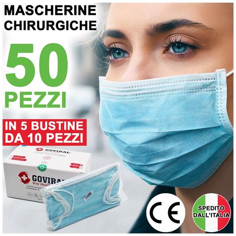 50 mascherine monouso mascherina monouso Certificata Azzurra - Foto 1