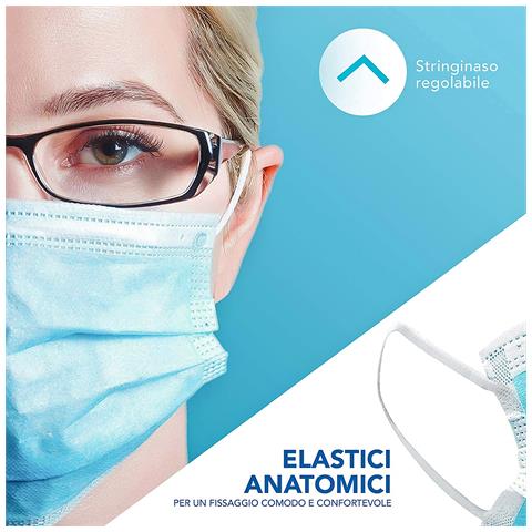 50 mascherine monouso mascherina monouso Certificata Azzurra - Foto 3