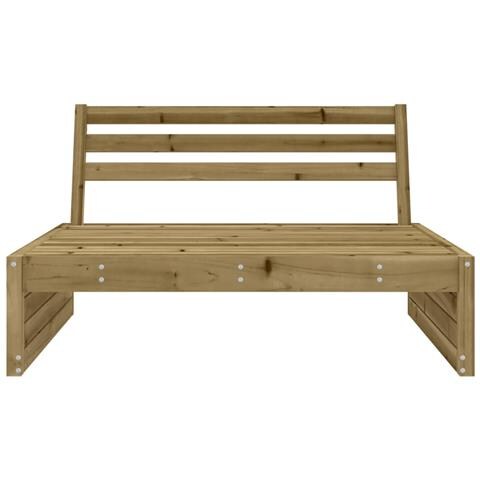 Divano Centrale Da Giardino 120x80 Cm Legno Impregnato Di Pino - Foto 3