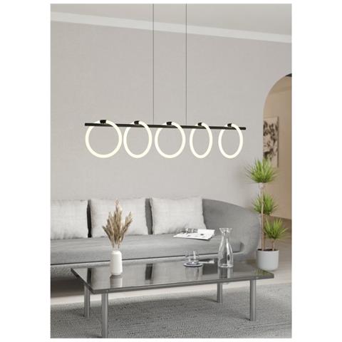 Caranacoa lampada a sospensione Supporto flessibile 7 W LED Nero, Bianco - Foto 2