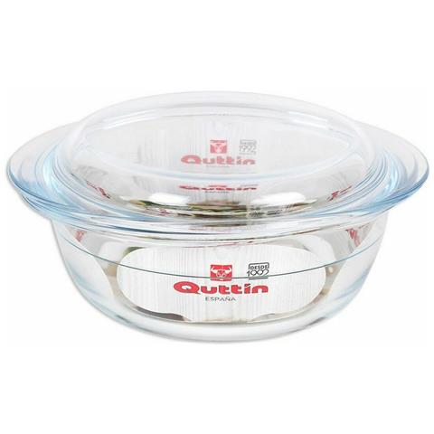 Casseruola Con Coperchio Quttin Vetro 1,1 + 0,3 L (3 Unità) - Foto 2