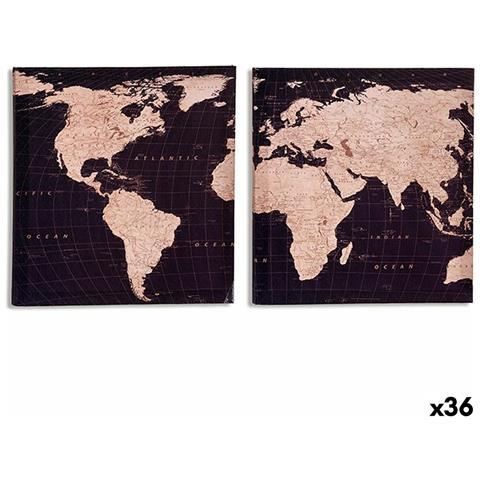 Tela Mappamondo 1,5 X 28 X 28 Cm (36 Unità) - Foto 1