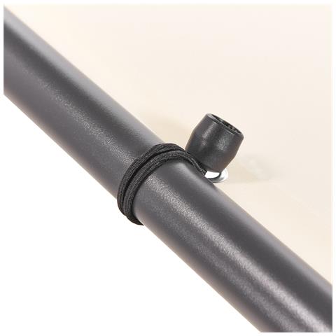 Gazebo Metallo Beige 300 X 300 Cm Aventine - Foto 8