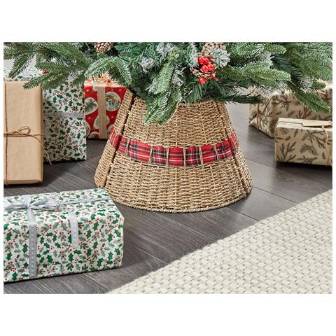 Copri Base Per Albero Di Natale Marche Alghe Marine Naturale 45 Cm - Foto 1