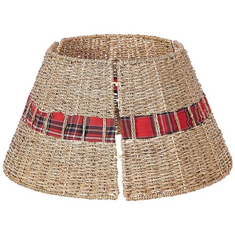 Copri Base Per Albero Di Natale Marche Alghe Marine Naturale 45 Cm - Foto 2