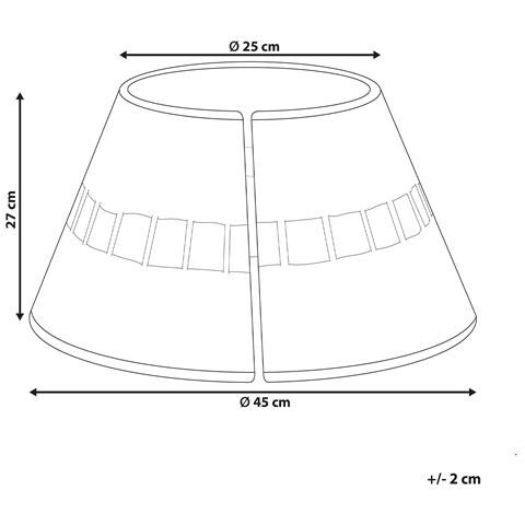 Copri Base Per Albero Di Natale Marche Alghe Marine Naturale 45 Cm - Foto 8