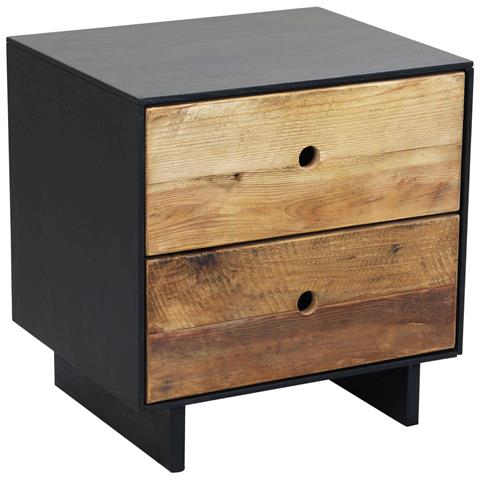 Comodino Da Interno In Legno Di Pino Con 2 Cassetti Linea Classic - Foto 1