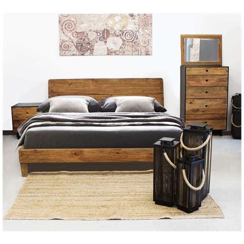 Comodino Da Interno In Legno Di Pino Con 2 Cassetti Linea Classic - Foto 7