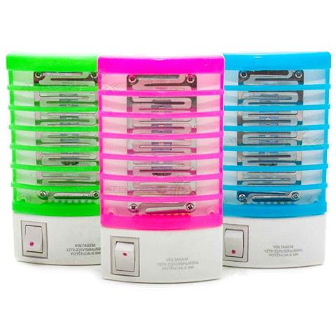 Ammazza Zanzare Elettrico 4 Led Fulminate Da Muro Luce Casa Anti Fulmina 1 W - Foto 2