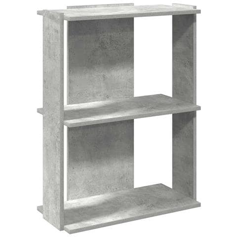 Libreria 3 Ripiani Grigio Cemento 60x30x80 Cm Multistrato - Foto 2