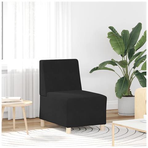 Divano Sedia Nero 55 cm Velluto - Foto 1