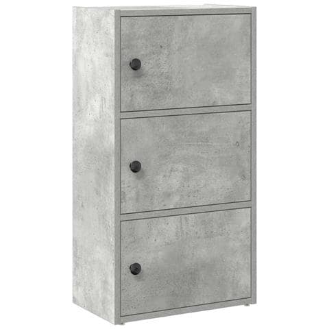 Libreria Grigio Cemento 40x24x77 Cm In Legno Multistrato - Foto 2