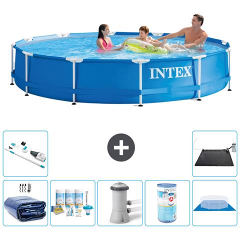 Piscina Fuori Terra - In Giro - 366x76 Cm - Blu - Include Accessori Coordinati A1598 - Foto 1