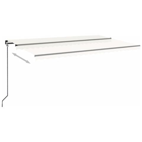 Lusso Casadino -  Tenda Da Sole Retrattile Manuale 500x300 Cm Crema - Foto 2