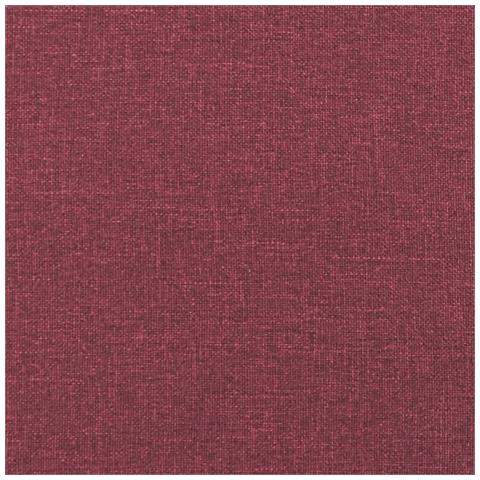 Set di Divani 3 pz con Cuscini Rosso Vino in Tessuto - Foto 9