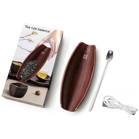 Bilancia Digitale Per Tè Color Noce 500g / 0.1g Con Ricarica Usb Red - Foto 2