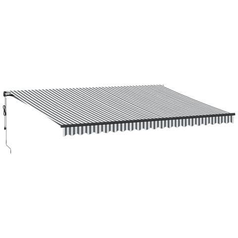 Tenda Retrattile Automatica LED Antracite e Bianco 500x350 cm - Foto 1