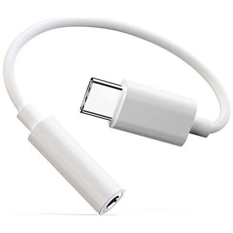 Cavo Adattatore Jack Per Cuffie Da Tipo C A 3,5 Mm In Confezione Da 2 White - Foto 1