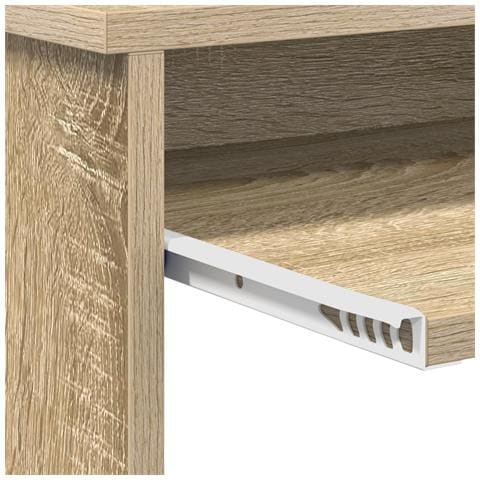 Scrivania con deposito rovere di Sonoma 120,5x44x88,5 cm Legno ingegnerizzato - Foto 9