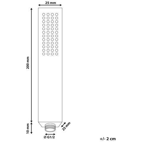 Soffione Doccia Yarari Ottone Argento - Foto 5