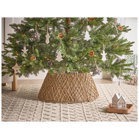 Copri Base Per Albero Di Natale Bougie Alghe Marine Naturale 62 Cm - Foto 1