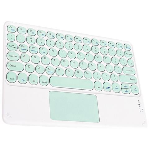 Tastiera Bluetooth Con Tasti Rotondi E Touchpad - Compatibile Con Ipad, Tablet E Smartphone Green - Foto 1