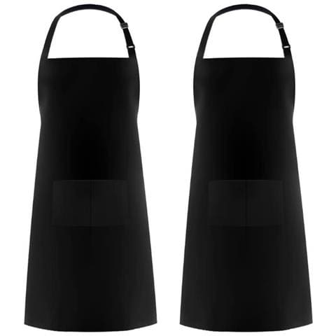 Grembiule Senza Maniche In Poliestere - Grembiule Da Cucina Regolabile Con Bretella Al Collo Black - Foto 1